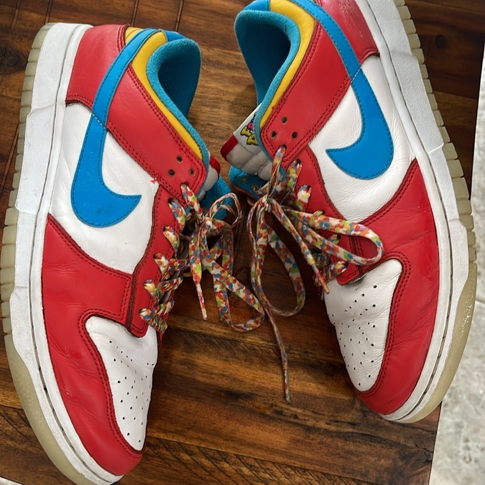 Nike Dunk Low men’s 9.5 QS LeBron James Fruity Pebbles Sneakers DH8009-600 - Picture 12 of 17